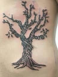 Family Tree Tattoo With Names (204)