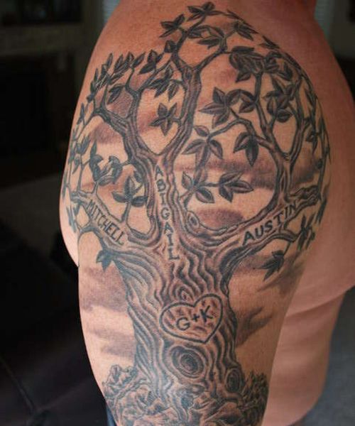 Family Tree Tattoo With Names (97)