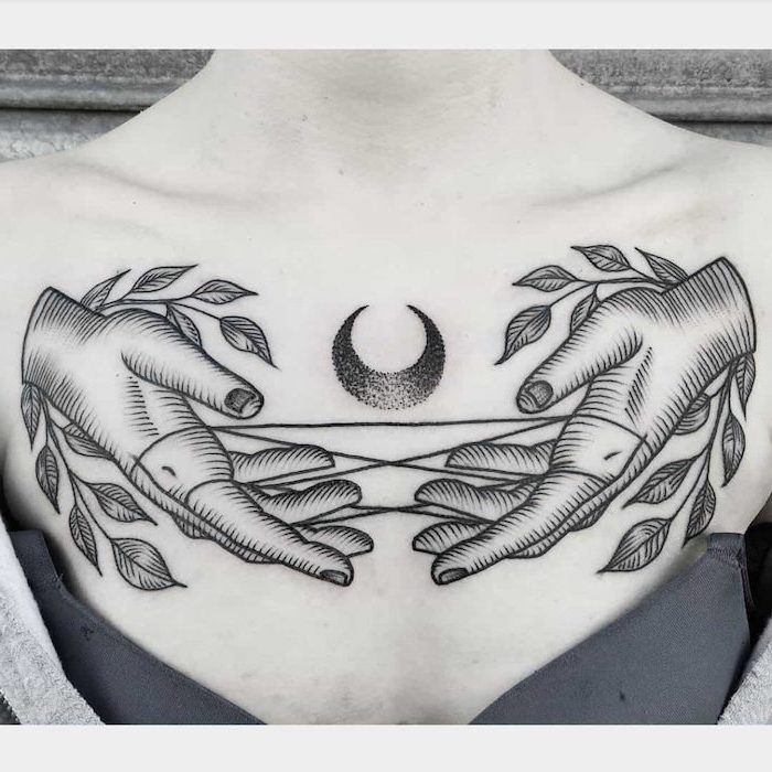 Female Chest Tattoo Pictures Ideas (109)