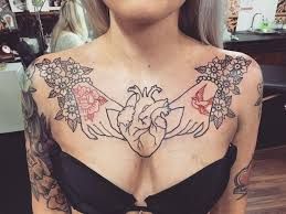 Female Chest Tattoo Pictures Ideas (110)