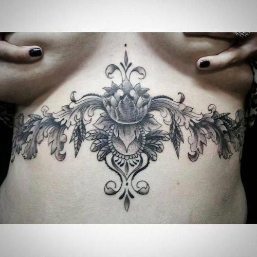 Female Chest Tattoo Pictures Ideas (172)