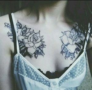 Female Chest Tattoo Pictures Ideas (175)