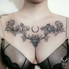 Female Chest Tattoo Pictures Ideas (48)