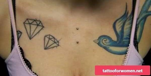 Female Chest Tattoo Pictures Ideas (71)