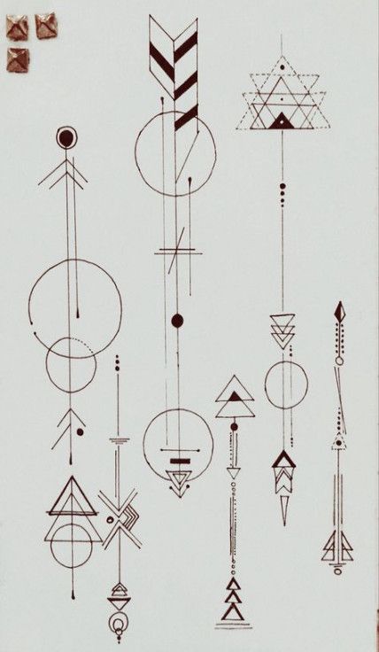 Significado De Tatuajes De Flechas Con Triangulos (159)