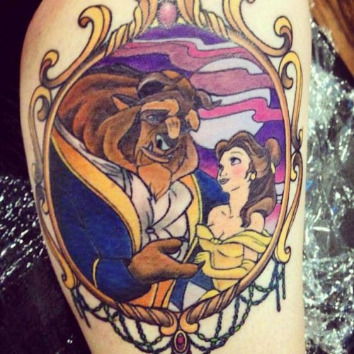 Simple Small Beauty And The Beast Tattoo Designs Ideas (12)