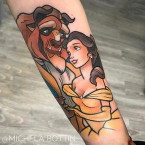 Simple Small Beauty And The Beast Tattoo Designs Ideas (149)