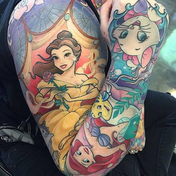Simple Small Beauty And The Beast Tattoo Designs Ideas (155)