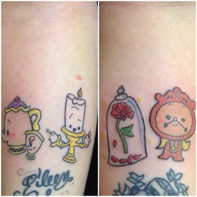 Simple Small Beauty And The Beast Tattoo Designs Ideas (9)
