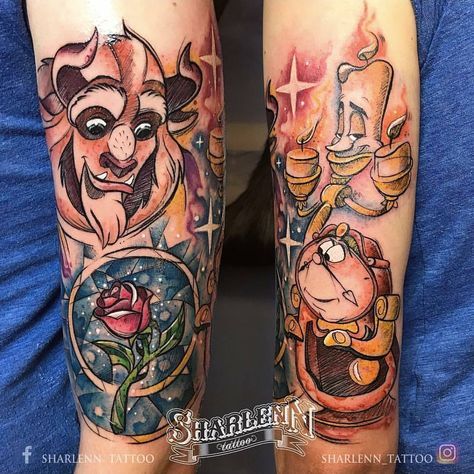 Simple Small Beauty And The Beast Tattoo Designs Ideas (91)