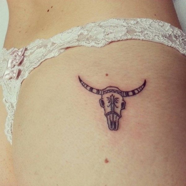 Small Simple Bull Tattoo Designs (17)