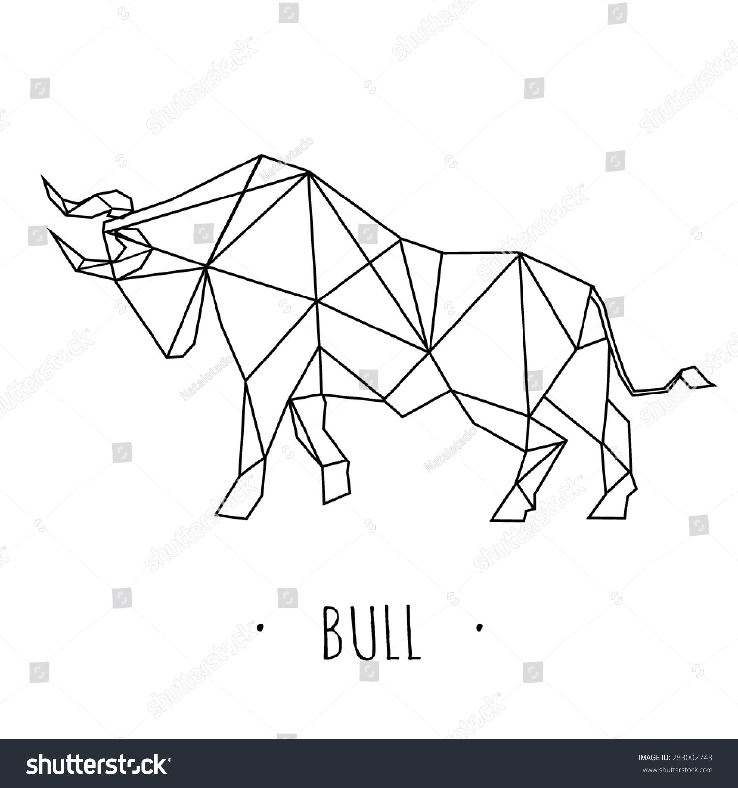 Small Simple Bull Tattoo Designs (8)