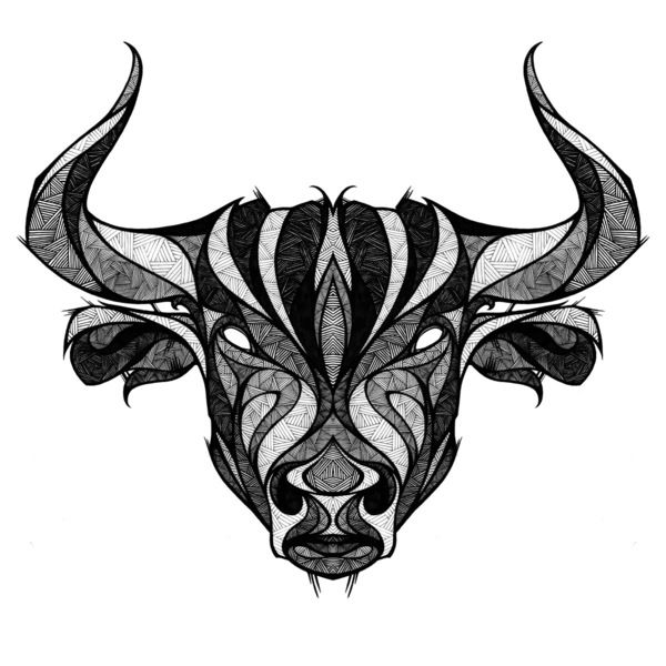 Small Simple Bull Tattoo Designs (84)