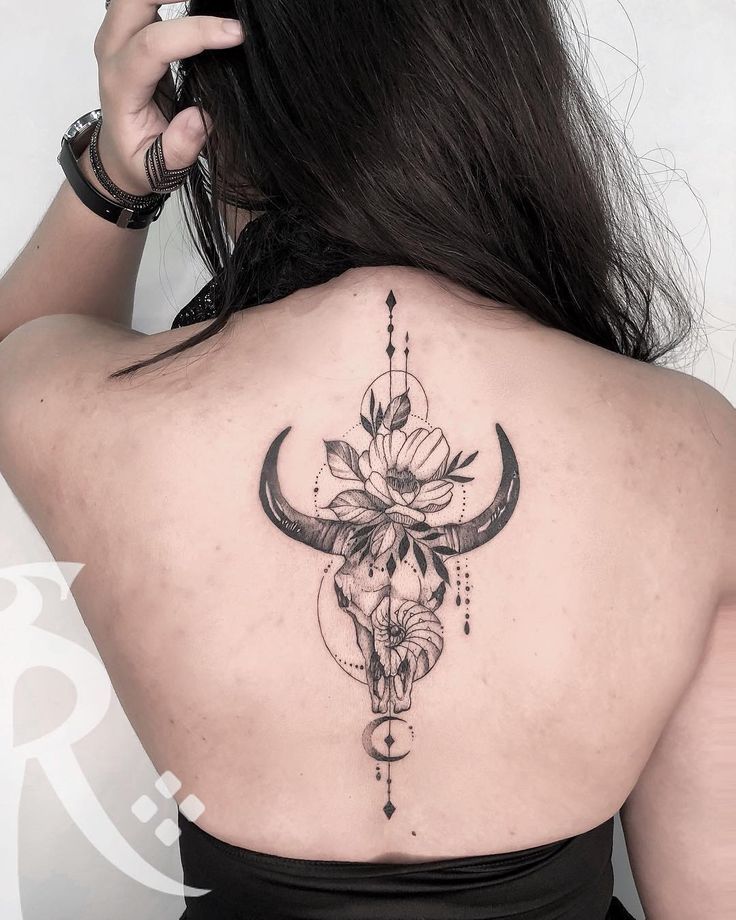 Small Simple Bull Tattoo Designs (9)