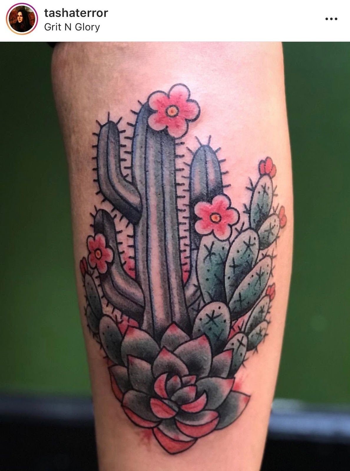 Small Simple Cactus Tattoo Designs (111)