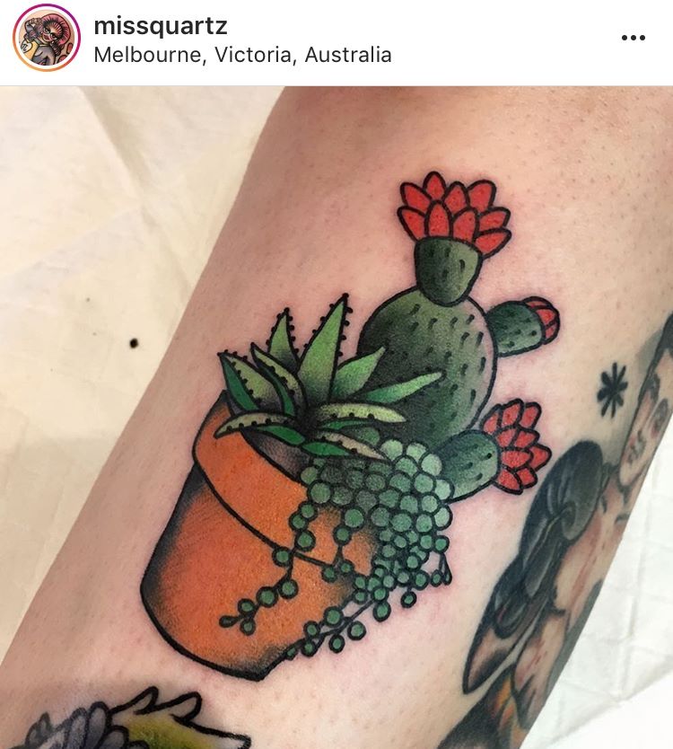 Small Simple Cactus Tattoo Designs (134)