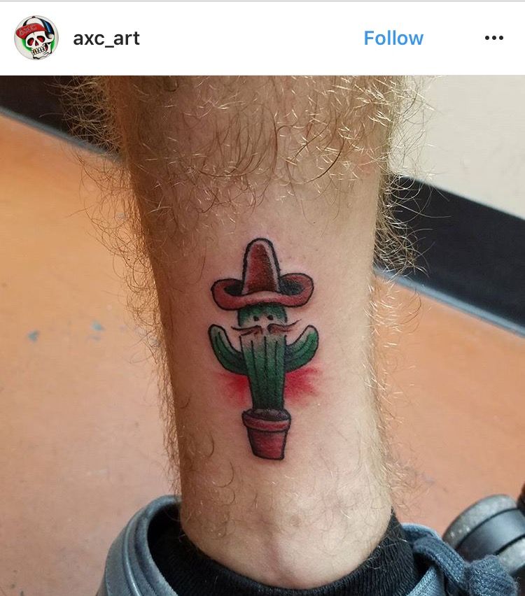 Small Simple Cactus Tattoo Designs (143)