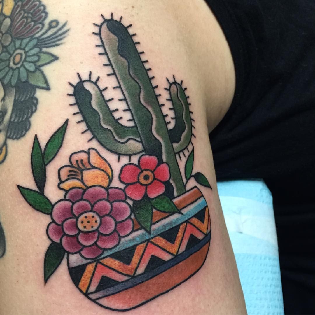 Small Simple Cactus Tattoo Designs (149)