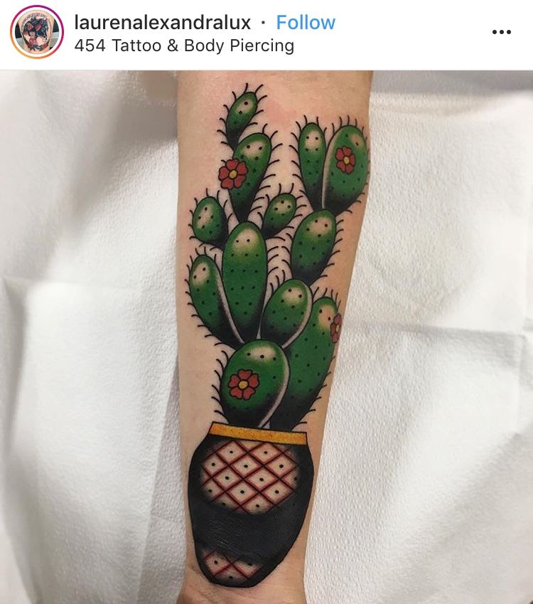 Small Simple Cactus Tattoo Designs (19)