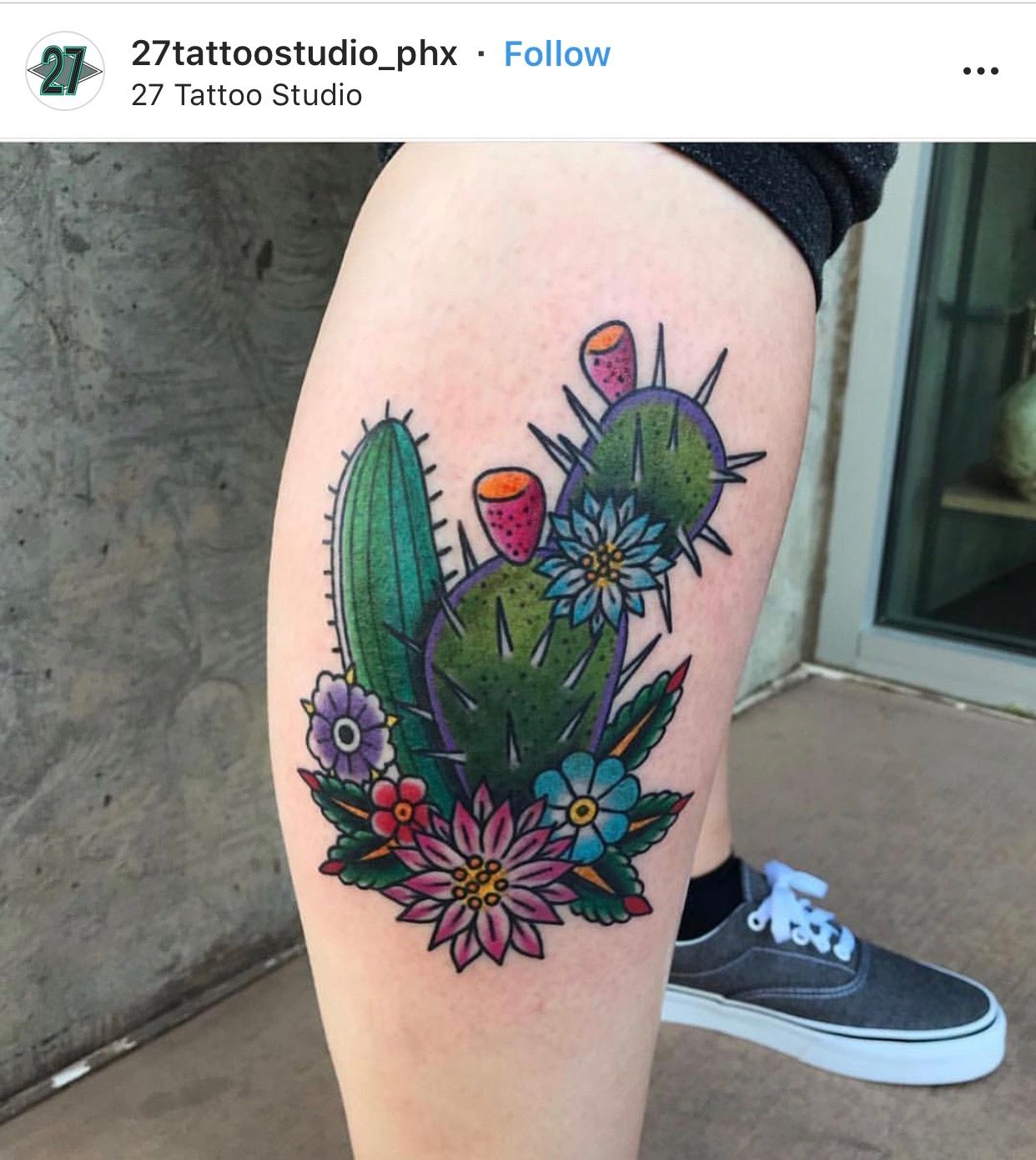 Small Simple Cactus Tattoo Designs (202)
