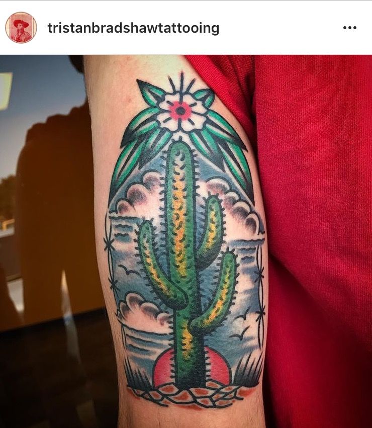 Small Simple Cactus Tattoo Designs (211)