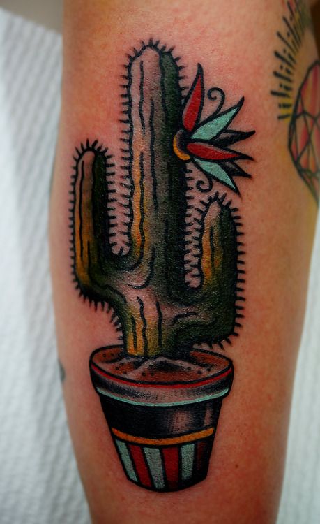 Small Simple Cactus Tattoo Designs (32)