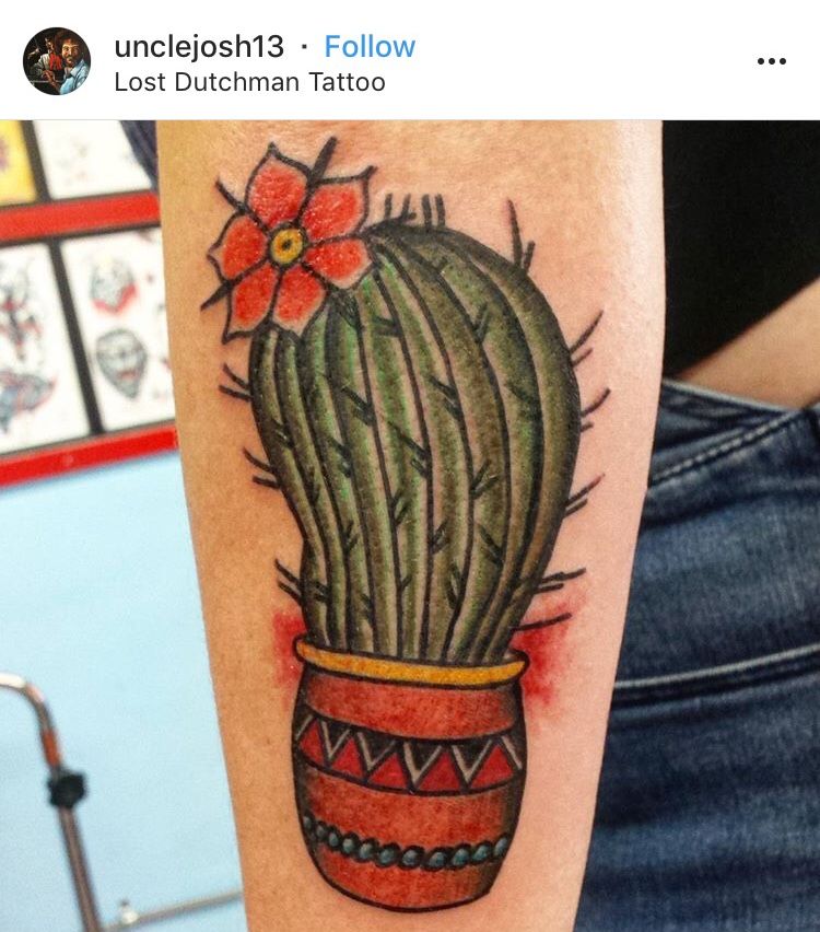 Small Simple Cactus Tattoo Designs (5)