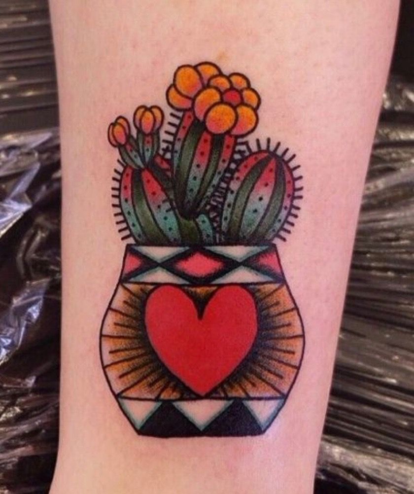 Small Simple Cactus Tattoo Designs (55)