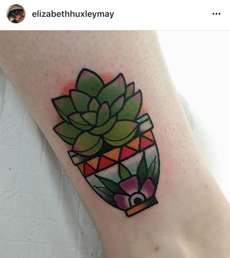 Small Simple Cactus Tattoo Designs (98)