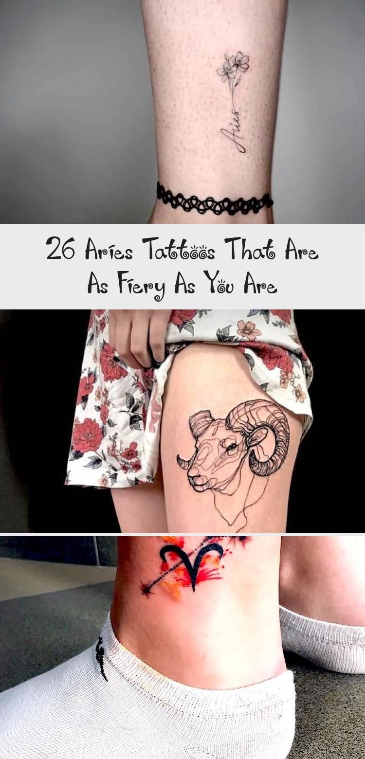 Aries Zodiac Symbol Tattoos (131)