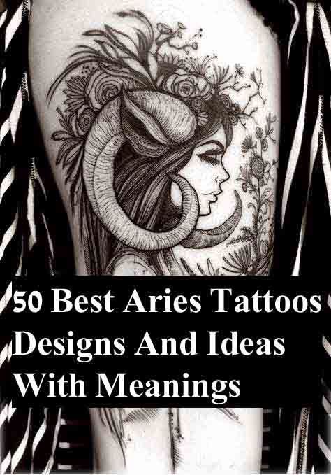 Aries Zodiac Symbol Tattoos (137)