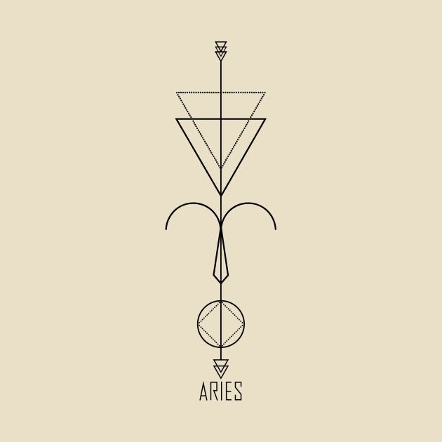 Aries Zodiac Symbol Tattoos (154)