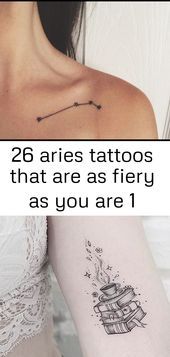 Aries Zodiac Symbol Tattoos (176)