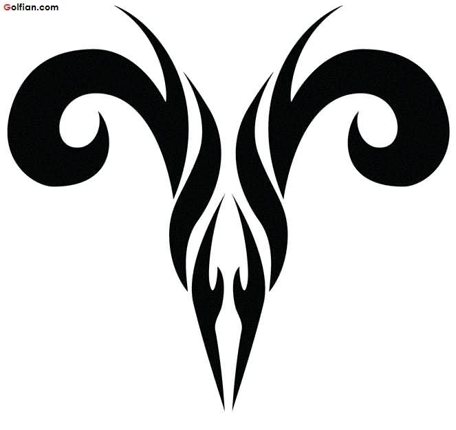 Aries Zodiac Symbol Tattoos (28)