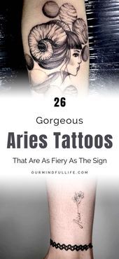 Aries Zodiac Symbol Tattoos (47)