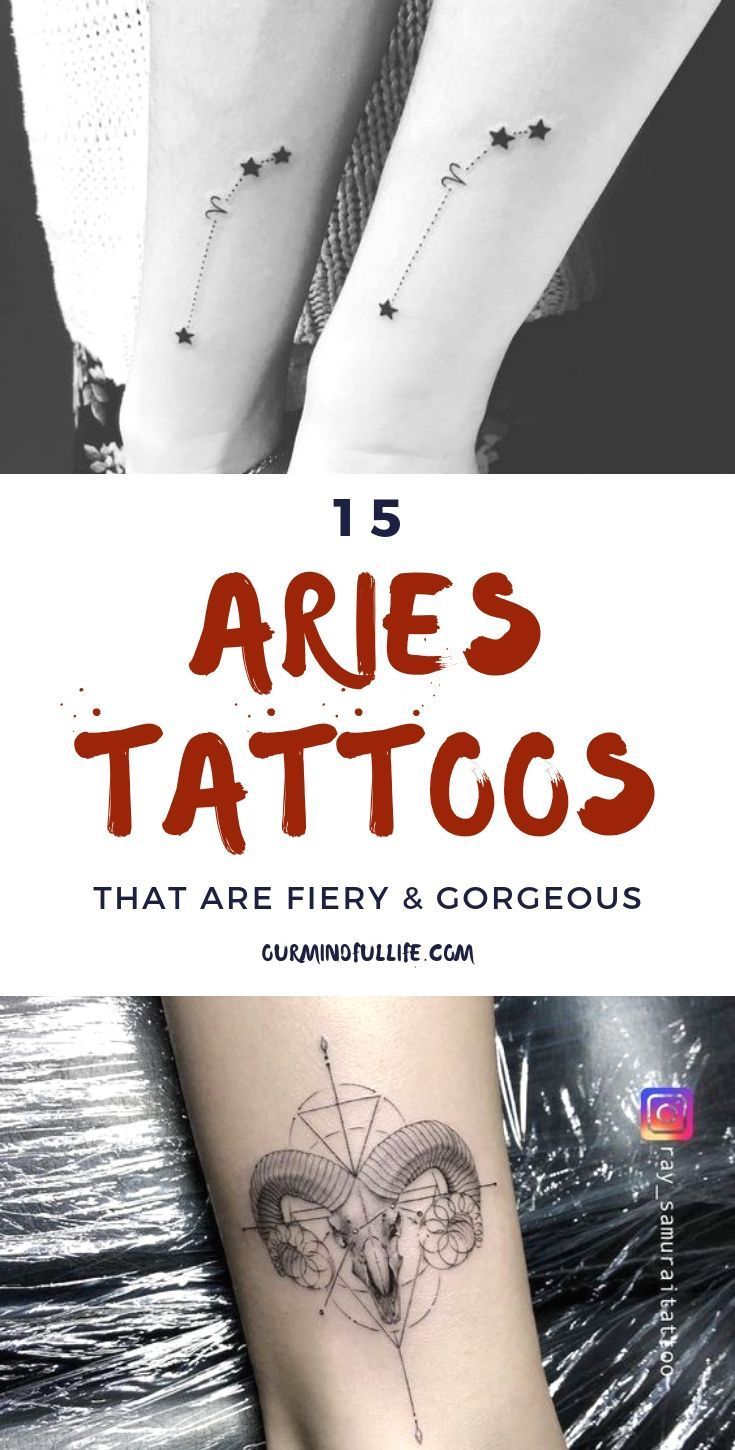 Aries Zodiac Symbol Tattoos (67)