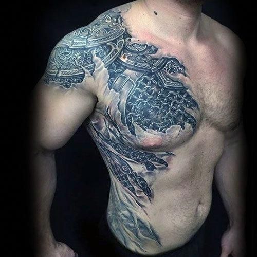 230+ Best Back Shoulder Tattoos for Men (2023) Designs on Cap, Blade