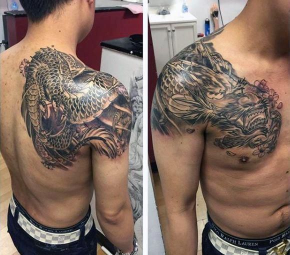 Back Shoulder Tattoo Designs Ideas (212)