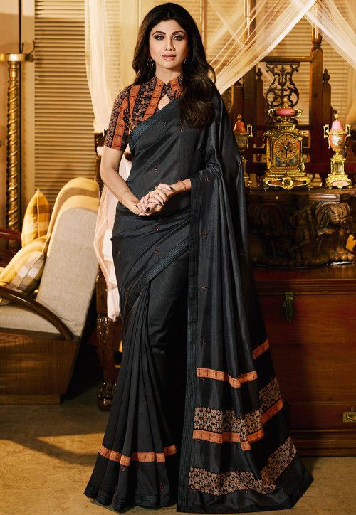 Blouse Designs For Pattu Silk Sarees (104)