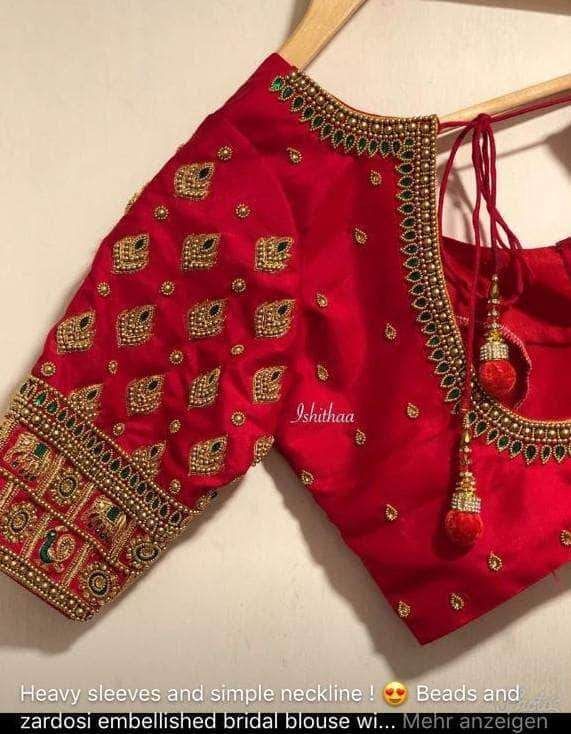 Blouse Designs For Pattu Silk Sarees (108)