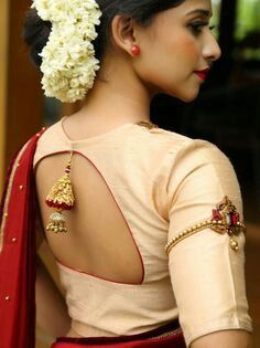 Blouse Designs For Pattu Silk Sarees (125)