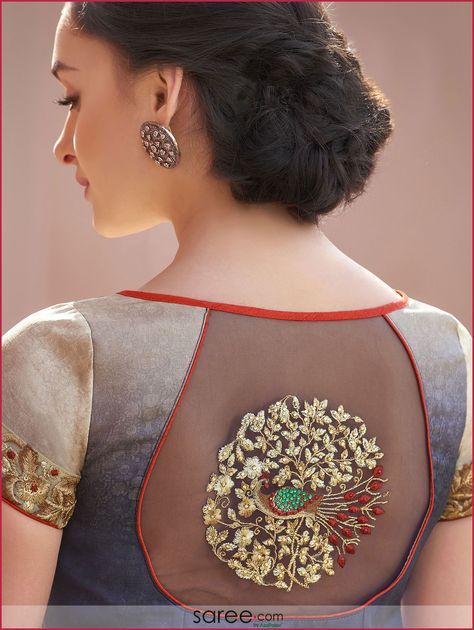 Blouse Designs For Pattu Silk Sarees (135)