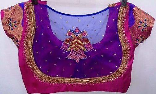 Blouse Designs For Pattu Silk Sarees (18)