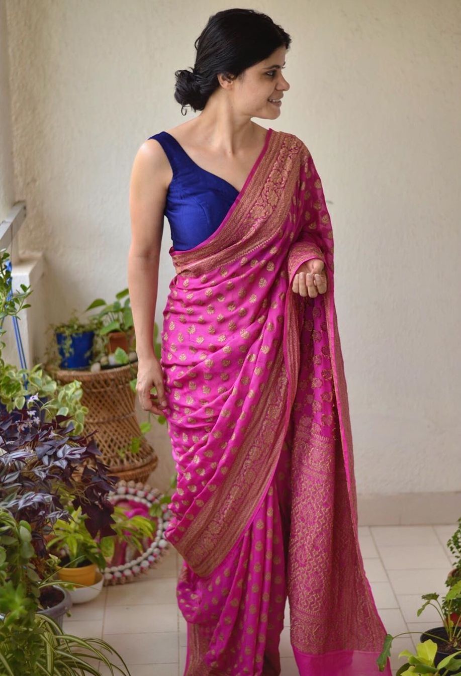 Blouse Designs For Pattu Silk Sarees (65)