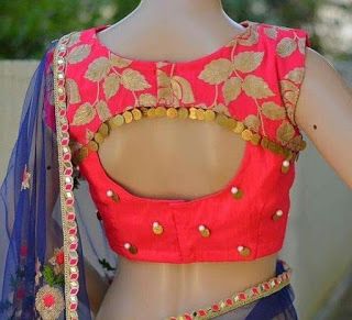 Blouse Designs For Pattu Silk Sarees (8)
