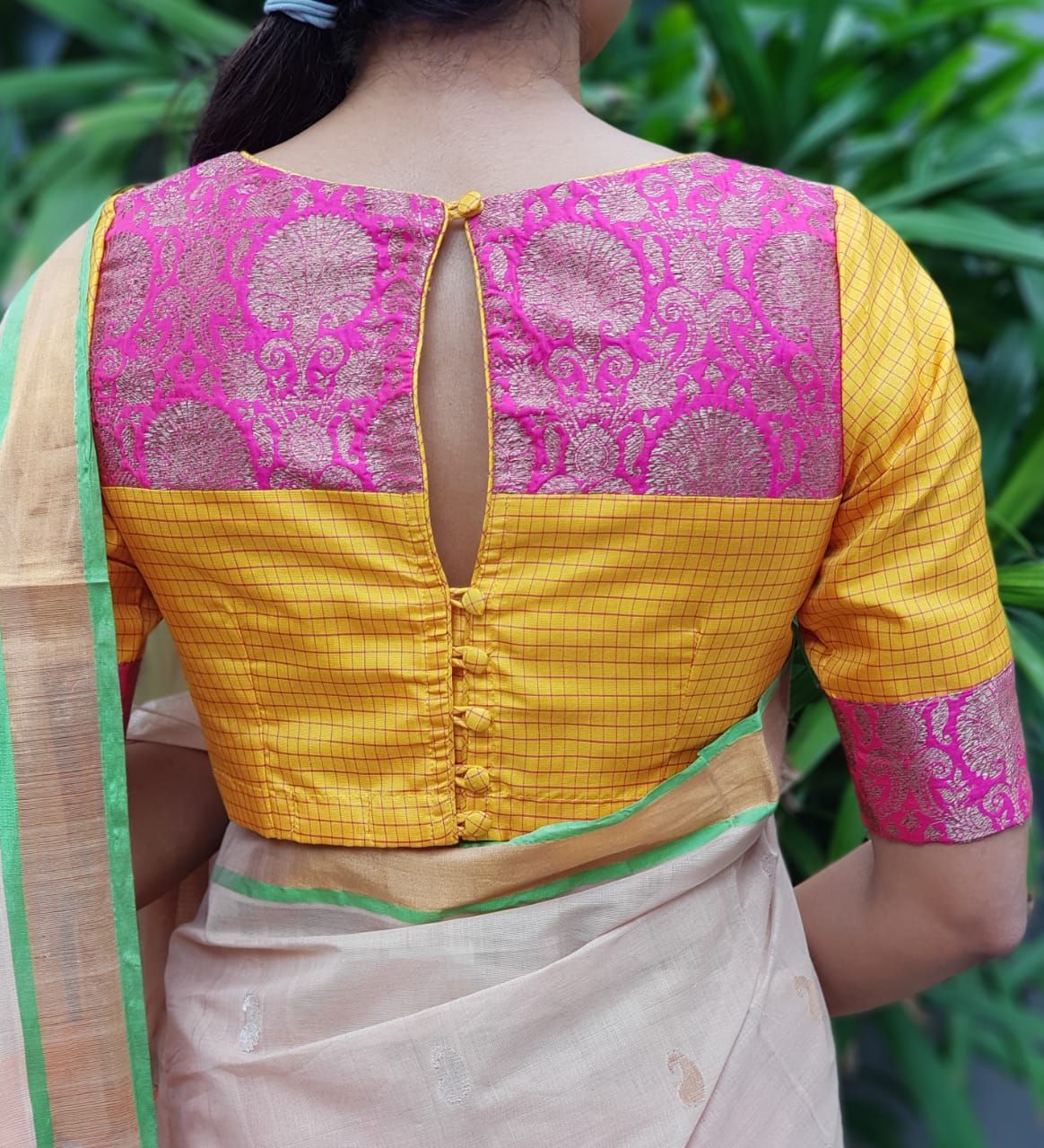 Blouse Designs For Pattu Silk Sarees (80)