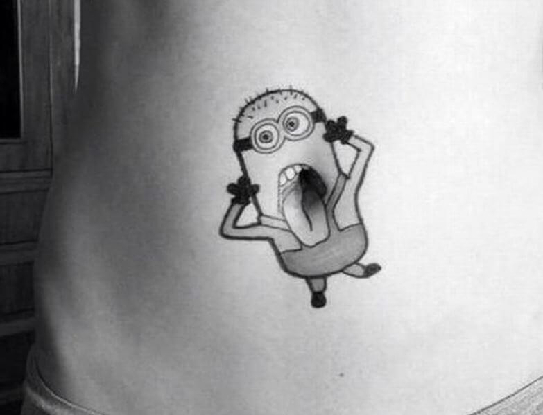 Funny Belly Button Tattoos