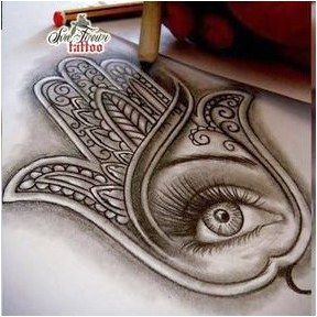 Hamsa Hand Tattoo Designs (153)