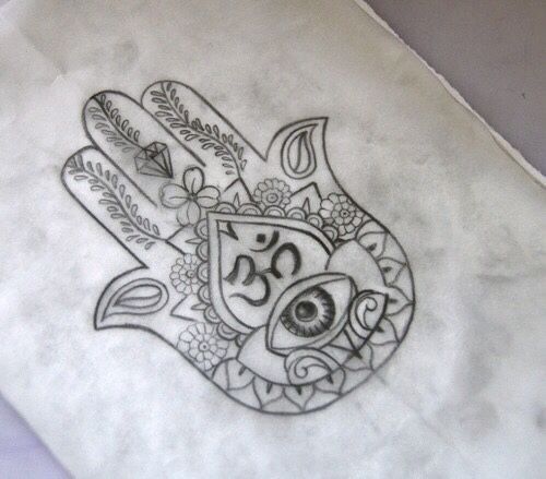 Hamsa Hand Tattoo Designs (161)