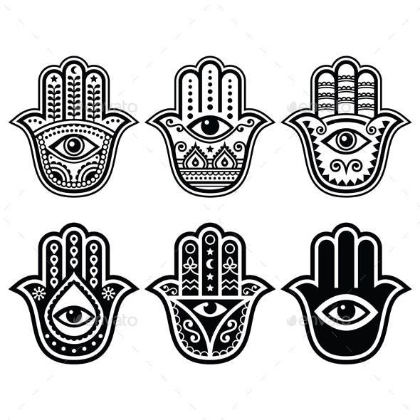 Hamsa Hand Tattoo Designs (165)